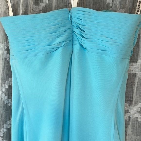 David’s Bridal Strapless Crinkle Chiffon Dress - Picture 7 of 12